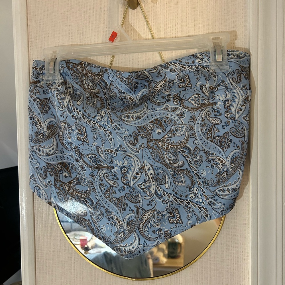 Hollister Satin Strapless Crop Top